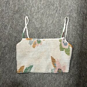 Free People Multicolor Crochet Camisole